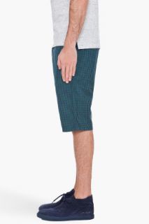 Paul Smith Jeans Plaid Gingham Seersucker Shorts for men