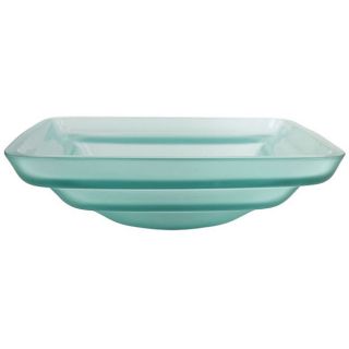 Fontaine Inverted Pyramid Glass Vessel Bathroom Sink