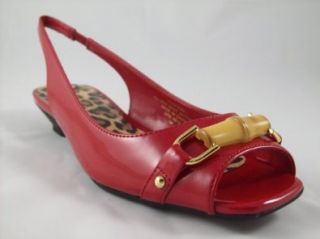 com Anne Klein Iflex Womens Jondurak Slingback Peeptoe Flat Shoes