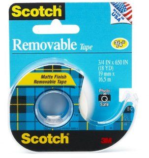  Scotch Removable Tape, 0.75 x 650 Inches (224)