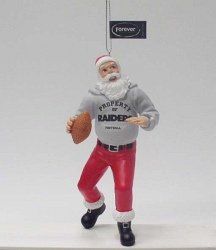 Oakland Raiders Santa Claus Christmas Ornament Sports