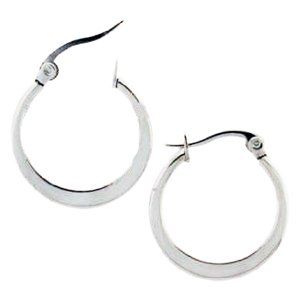 Jewelry Earrings 316L Stainless Steel Hoops Width16 mm