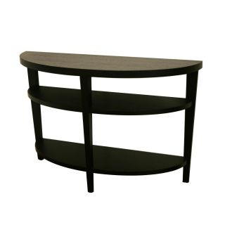 Charleston Modern Black Wood Sofa/ Console Table
