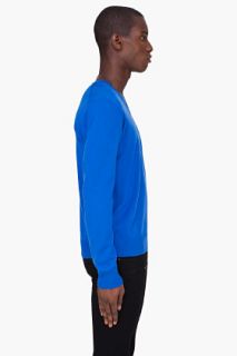 J. Lindeberg Blue Merino Lymac Sweater for men