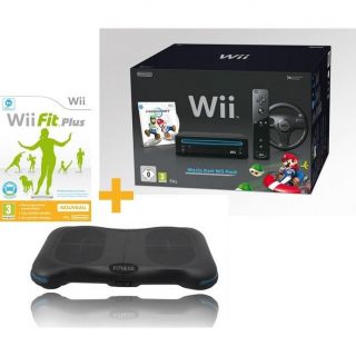 Wii NOIR MARIO KART+ FITNESS STATION+ Wii FIT PLUS   Achat / Vente WII
