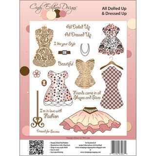Cindy Echtinaw Designs Spellbinders Matching Rubber Stamps All Dolled