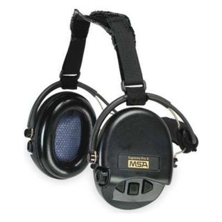 MSA 10082166 Electronic Ear Muff, 18dB, Over the H, Bk