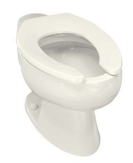 Kohler K 4349 96 Wellcomme Elongated Toilet Bowl with Rear Spud, Less