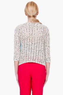 Alice + Olivia Woven Boxy Sweater for women