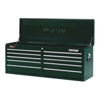 Waterloo TRX5210FG Top Chest, 51 W, 10 Drawer, Green