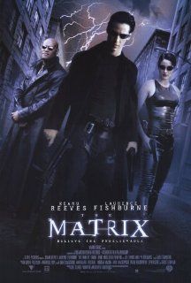 The Matrix Poster B 27x40 Keanu Reeves Carrie Anne Moss