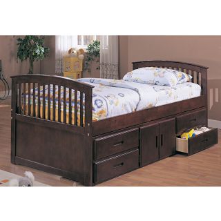 Williams Home Furnishing Cherry Twin size Captain Bed Today $589.99