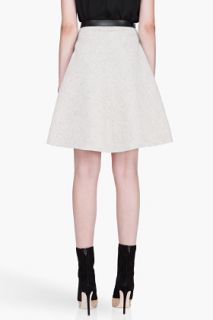 Denis Gagnon Ivory Wool And Sequin Skirt for women