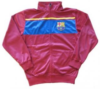 FC Barcelona Zippered Track Jacket Clothing