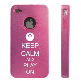 Apple iPhone 4 4S 4 Pink D2599 Aluminum & Silicone Case