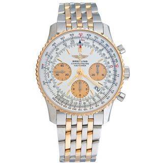 Breitling Mens Navitimer Two tone Chronograph Watch