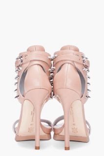 Camilla Skovgaard Taupe Studded Harness Heels for women