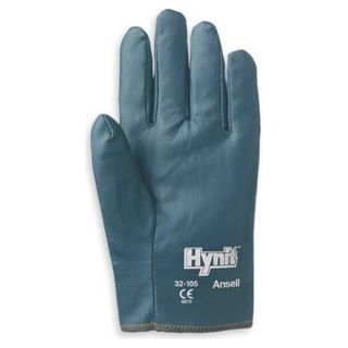 Ansell 32 105 Canvas Gloves, Nitrile, 7, Blue, PR