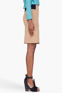 Marni Beige Wool Crepe Skirt for women