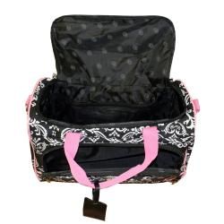 Jenni Chan Damask City 18 Inch Carry On Lined Duffel Bag with Strap