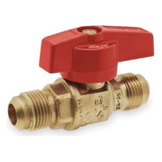 Approved Vendor 1WME2 Ball Valve, 1/2 In Flared, Forged Brass