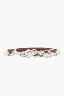 Maison Martin Margiela Silver Half Wrap Bracelet for men