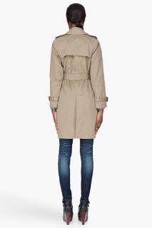 A.P.C. Beige Classic Double Breasted Trench Coat for women