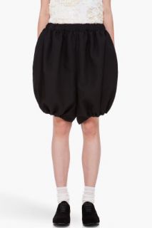Comme Des Garçons Black Drawstring Shorts for women