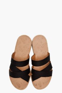 Maison Martin Margiela Straw & Leather Sandals for men