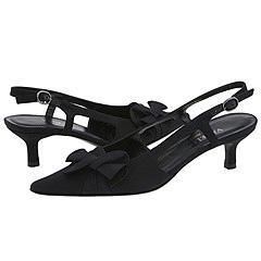 Vaneli Eliza Black Nuvola Fabric w/ Black Moren Fabric Pumps/Heels