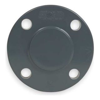 GF Piping Systems 853 020 Blind Flange, PVC, 2 In, Schedule 80, Gray