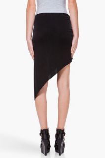 Helmut Lang Black Draped Skirt for women