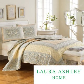 Laura Ashley Sheffield 3 piece Quilt Set