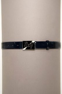 Dolce & Gabbana D&g Lacquer Logo Blue Belt  for men