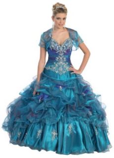 Ball Gown Beaded Formal Prom Wedding Dress #235 Clothing
