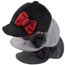 Journee Collection Womens Fleece Cap with Side Bow