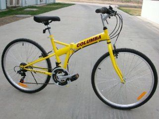 Columba 26 Folding Bike w. Shimano 18 Speed Yellow (SP26S