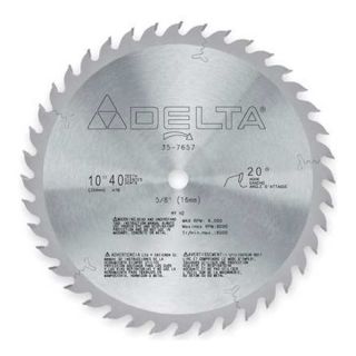 Delta 35 7657 Circular Saw Bld, Crbde, 10 In, 40 Teeth