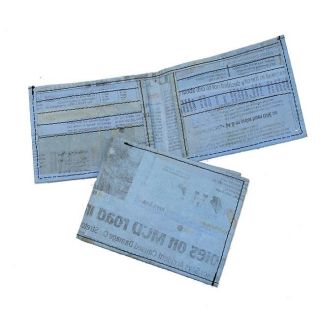 Recycled Plastic Blue Aamir Bi fold Wallet (India)