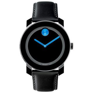Movado Bold Unisex Black and Blue Watch