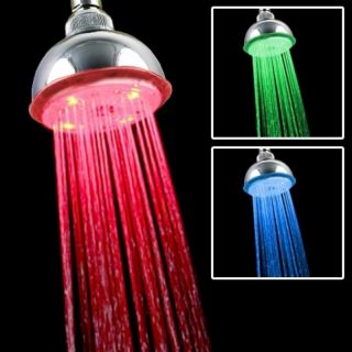 Red/ Green/ Blue Light Temperature Controlled LED Shower Head
