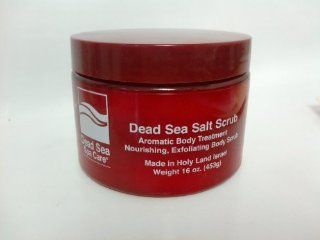 Dead Sea Minerals, 16 oz Dry Dead Sea Salt Scrub, Dead Sea