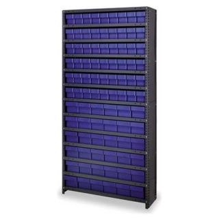 Quantum Storage Systems CL1875 624BL Bin Shelving Unit, w/(36)1NTT5, (54)1NTT4