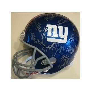 New York Giants Autographed Superbowl Helmet Everything
