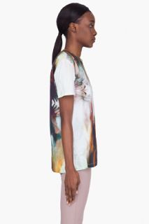 Michael Angel Multicolor Printed Token T shirt for women