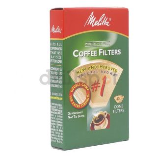 Melitta 620122 40PK #1 BRN Cone Filter