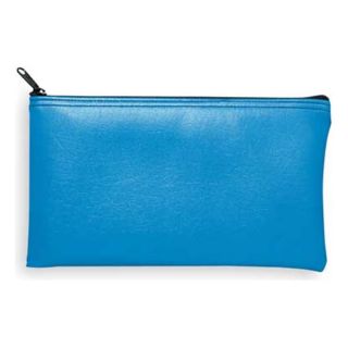 Mmf Industries 2340416W38 Zippered Cash Bag, 6x11, Blue