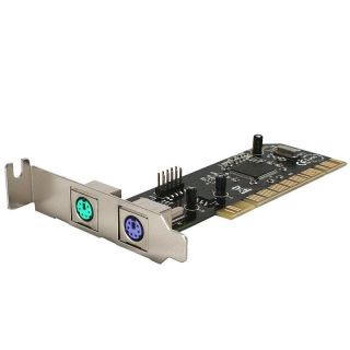 SYBA SD LP UPS2 Low profile PCI to USB 2.0 Header and Dual PS2 Card