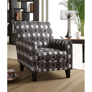 Gray Circle Fabric Club Chair