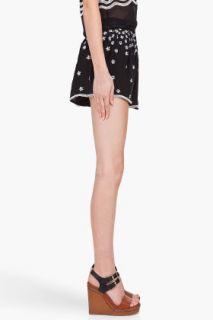 Opening Ceremony Contrast Embroidered Silk Shorts for women